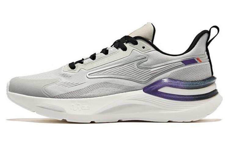Erke Cushioning Abrasion Resistant Breathable Cushioning Abrasion Resistant Breathable Low top Running Shoes Men's Gray