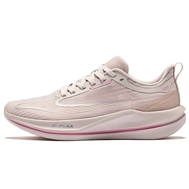 Erke Floating Boat 6MAX Running Shoes Women's Low Top Painted Gray Bright Silver
