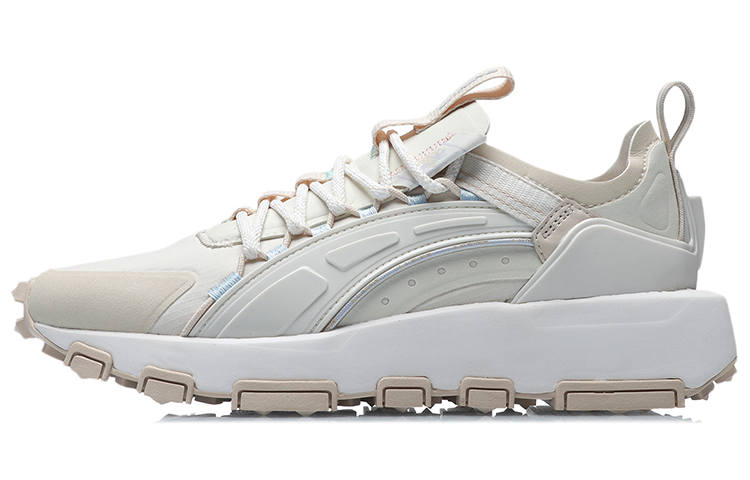 Li-Ning Li Ning Running Shoes Women's Low Top White Apricot