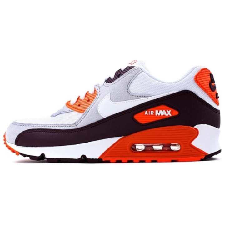 Nike Nike Air Max 90 Low top Casual Running Shoes Men's White Brown
