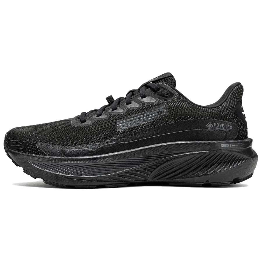 Brooks Ghost 17 Cushioning Abrasion Resistant Waterproof And Breathable Running Shoes Men's Black