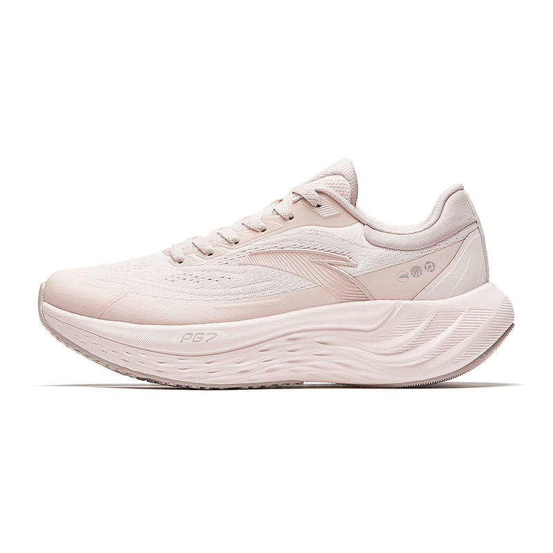 Anta Travel Mobility PG7 Fabric Low top PG7 Long Distance Running Sprint Running Shoes Women's Residual Pink White