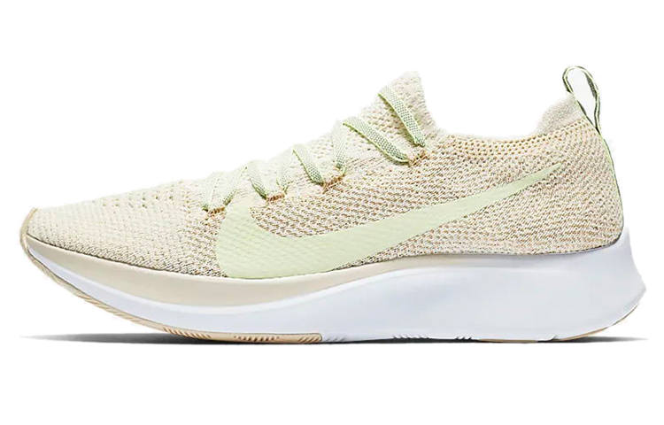 Nike Nike Zoom Fly 1 Slip Resistant Lightweight Non slip Lightweight Low top Marathon Running Shoes Women's Beige Yellow