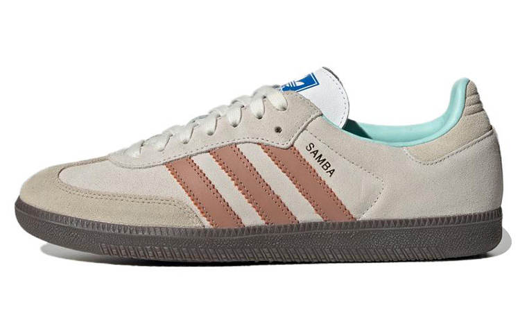 Adidas Originals SAMBA OG Comfortable Abrasion Resistant Low top Skateboard Shoes Unisex Taupe