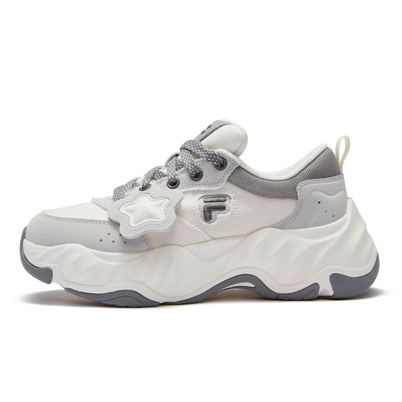 FILA FUSION STARFISH II Starfish 2 Abrasion Resistant Low top Casual Shoes Women's Snow Antarctic Gray