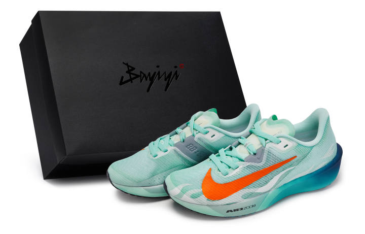 Nike Nike Rival Fly 4 Cushioning Low top Running Shoes Men's White Blue Cyan Orange