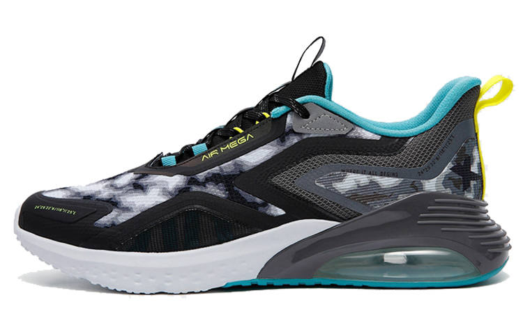 XTEP Textile, Synthetic Leather Cushioning Slip Resistant Abrasion Resistant Low top Running Shoes Men's
