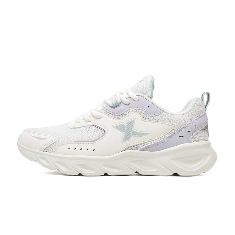 XTEP Cushioning, Wear Resistant Low top Running Shoes Women's White Purple