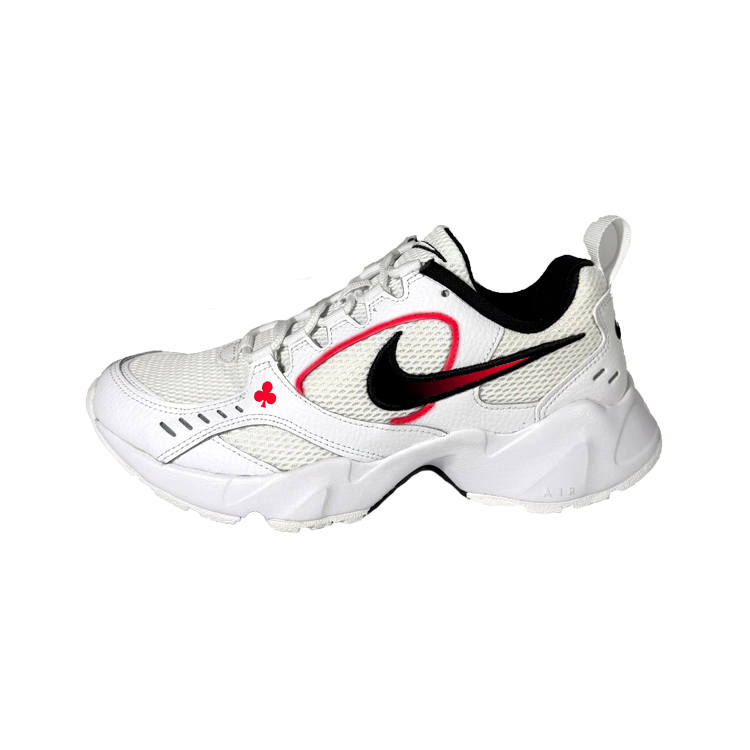 Nike Nike Air Heights Red Peach Abrasion Resistant Abrasion Resistant Low top Casual Shoes Women's White Black Red