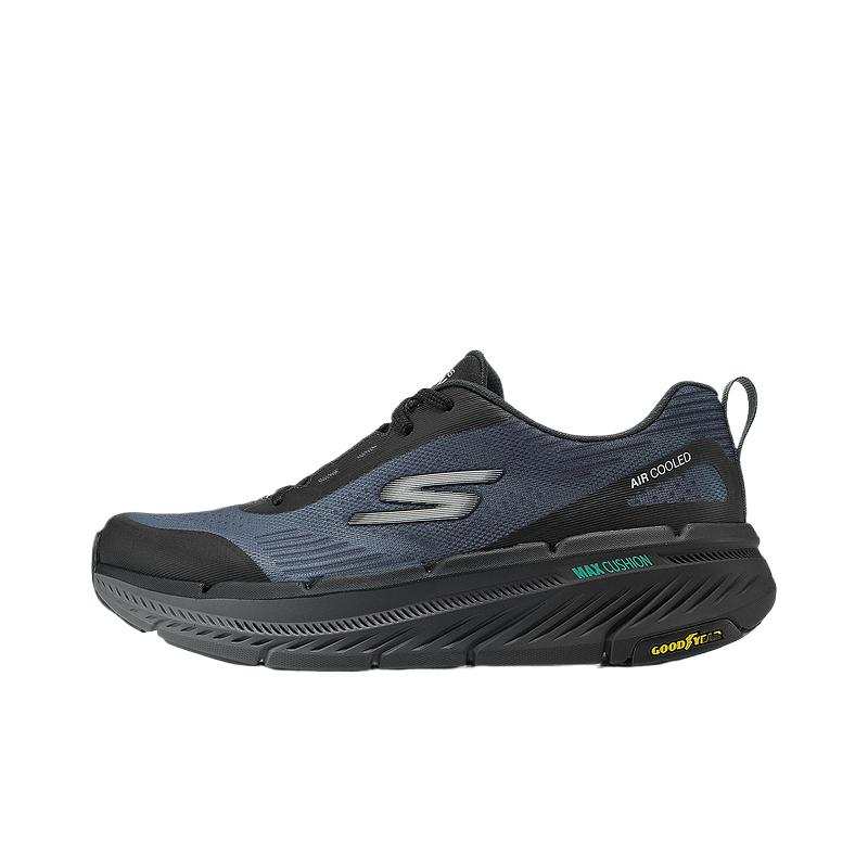 Skechers Breathable Lightweight Support Cushioning Balance Anti Rollover Low top Running Shoes Men's Black