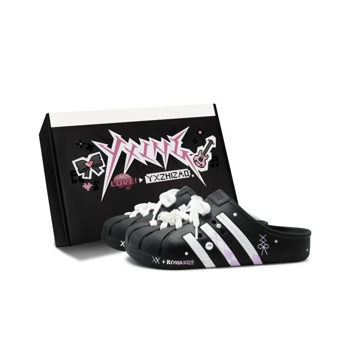Adidas Adidas ADILETTE CLOGS Closed Toe Slippers Unisex Black Purple