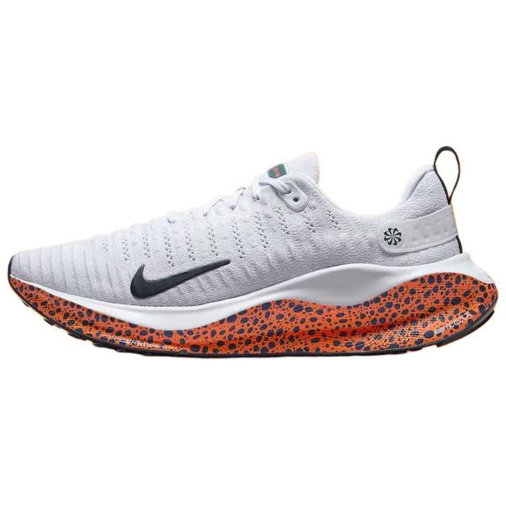 Nike Nike React Infinity Run Flyknit 4 Anti-Slip Wear-Resistant Low-Top Running Shoes Unisex White Black