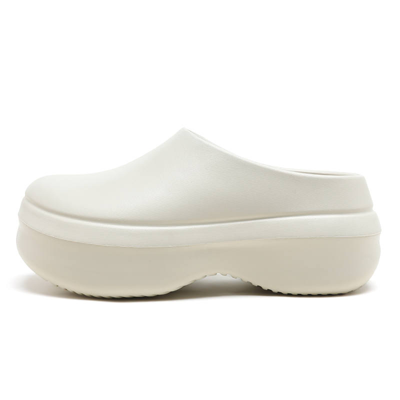 Jeep EVA Abrasion Resistant Closed Toe Slippers Unisex White