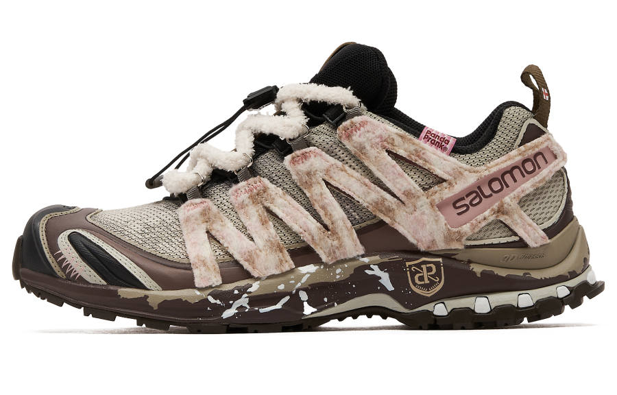 SALOMON XA PRO 3D Abrasion Resistant Slip Resistant Abrasion Resistant Slip Resistant Low top Running Shoes Unisex Pink