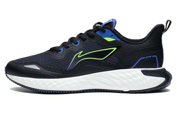 Li-Ning Li Ning Chasing clouds TPU Abrasion Resistant Breathable Low top Casual Running Shoes Men's Black Blue