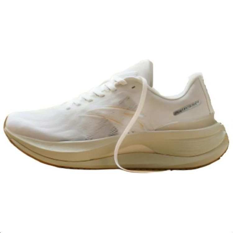 Anta Cushioning Slip Resistant Low top Running Shoes Men's White Gray