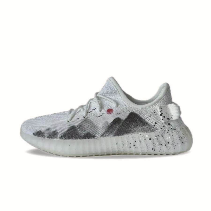 Adidas Originals Yeezy Boost 350 Slip Resistant Low top Casual Shoes Unisex Black White