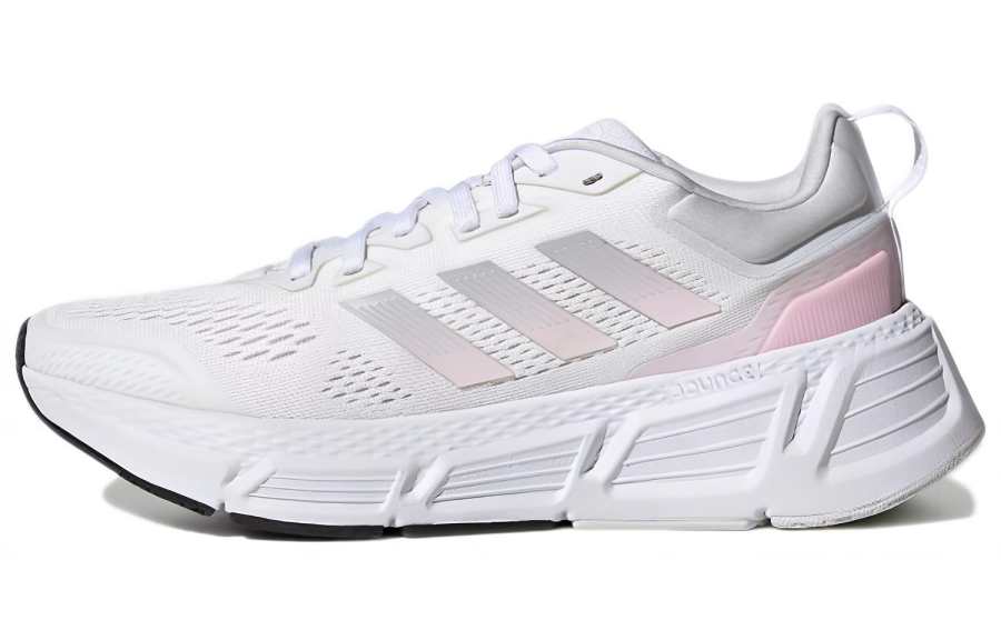 Adidas Neo Questar Lace Up Fabric Low top Casual Running Shoes Women's White Pink