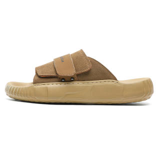 Roubini Slip Resistant Odor Resistant Abrasion Resistant Slide Slippers Men's Brown