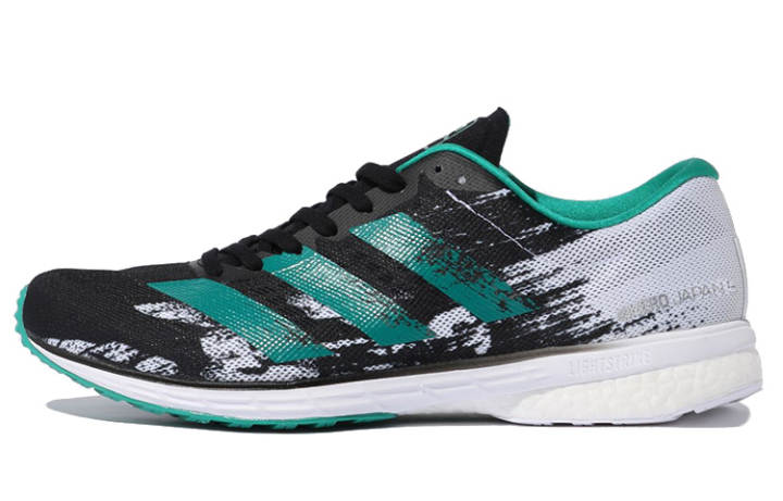 Adidas Adidas Adizero Japan 5 Multicolor Mesh Breathable Low top Running Shoes Unisex Green Black White
