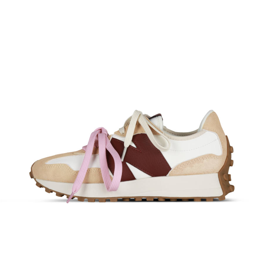 New Balance New Balance NB 327 Cushioning Breathable Coverage Low top Running Shoes Unisex Brown Pink Green