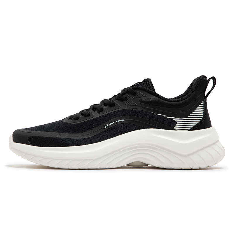 361° Abrasion Resistant Slip Resistant Low top Casual Running Shoes Men's Black White