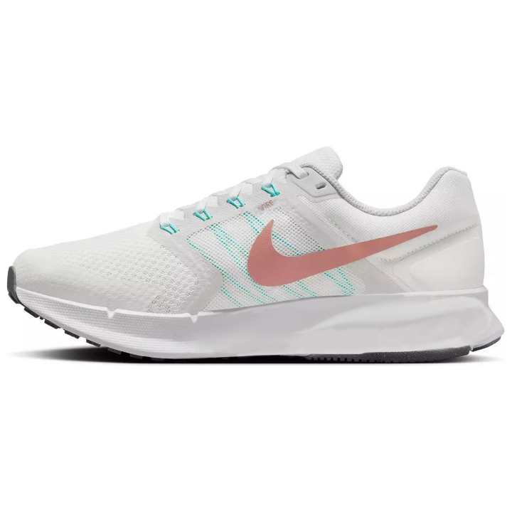 Nike Nike Run Swift 3 Mesh, Textile Cushioning Abrasion Resistant Breathable Low top Casual Running Shoes Women's White Gray