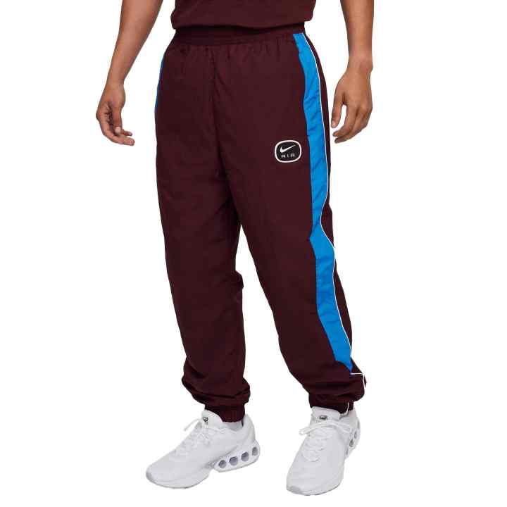 Nike Nike Air Casual Pants Men's Burgundy Red/Light Photo Blue/White Moderate Cuffed Pants