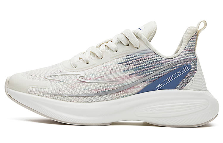 Erke Versatile Cushioning Breathable Abrasion Resistant Slip Resistant Low top Running Shoes Women's Smoke Blue
