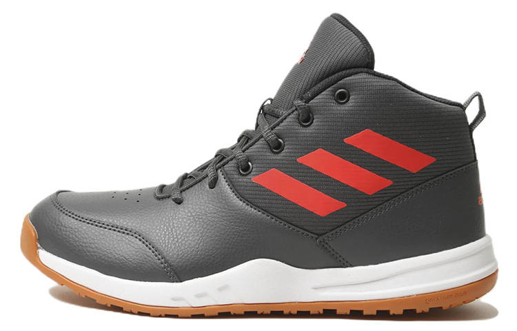 Adidas Adidas Court Rage Abrasion Resistant Slip Resistant High top Running Shoes Men's Gray Red
