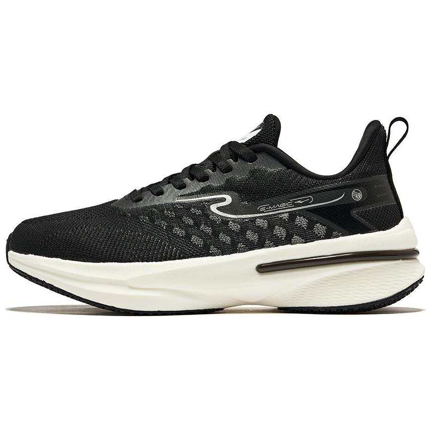 Erke Cushioning, Wear Resistant Low top Running Shoes Women's Black White