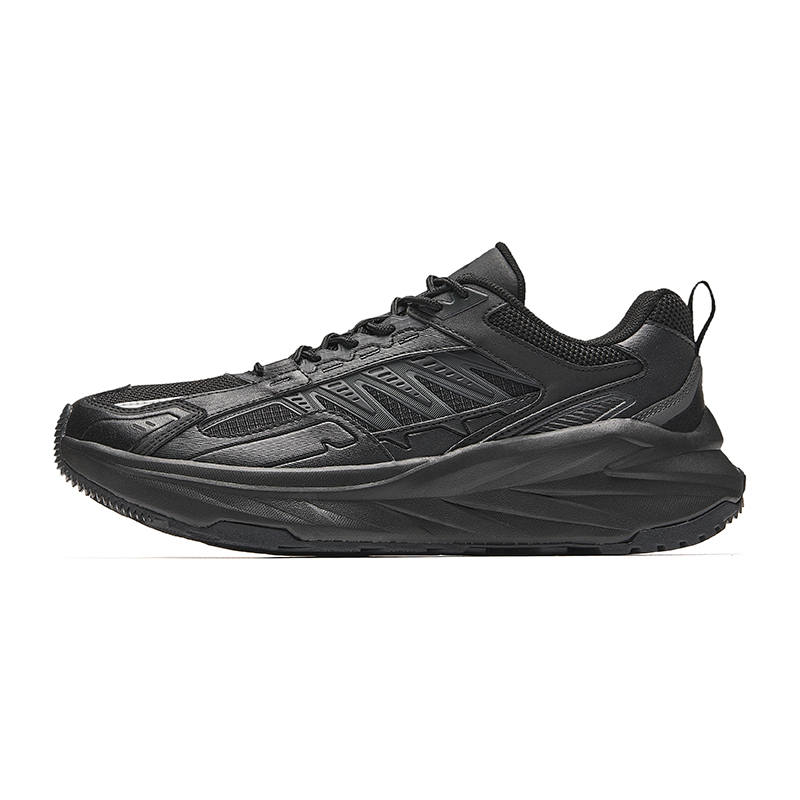 Anta Running Collection Slip Resistant Abrasion Resistant Low top Casual Running Shoes Men's Black