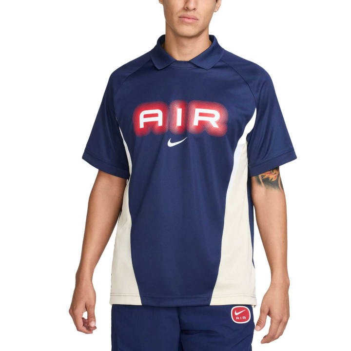 Nike Nike Air Knitwear Men's Midnight Blue/Light Khaki/White Lapel Moderate
