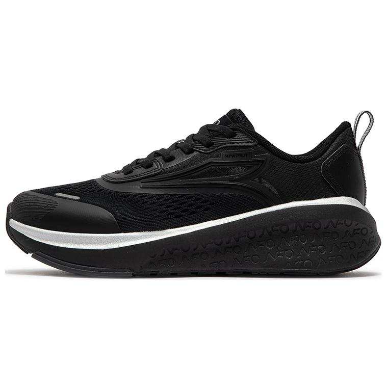 361° Mesh Abrasion Resistant Low top Running Shoes Women's Black Gray