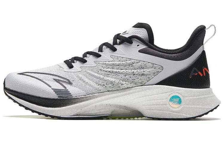 Anta MACH 3.0 Abrasion Resistant Low top Running Shoes Men's Black White Gray