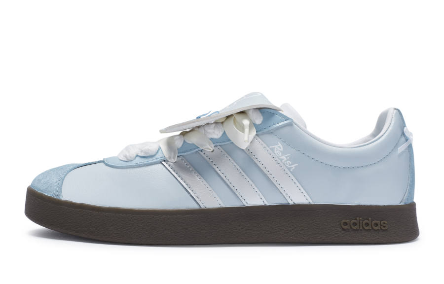 Adidas Neo Vl Court 811 Manufacturing, Ballet Man Dance Low top Skateboard Shoes Unisex Milk Blue Silver