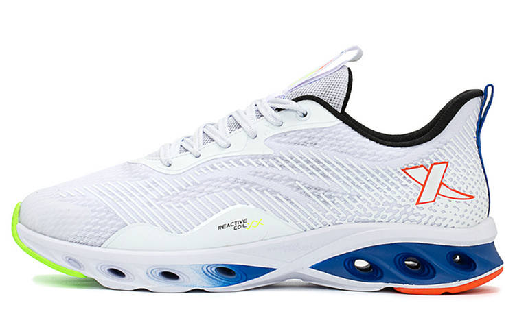 XTEP Cushioning Spin Technology Mesh Breathable Cushioning Low top Running Shoes Men's White Green