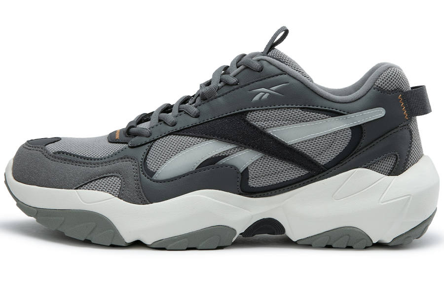 Reebok FLUFFI PUFF CN Abrasion Resistant Breathable Height Increasing Low top Running Shoes Unisex Gray