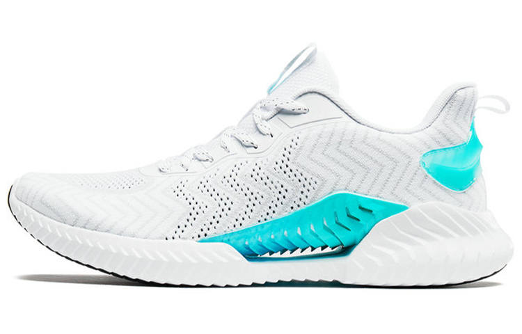 XTEP Cushioning Slip Resistant Breathable Cushioning Slip Resistant Breathable Low top Running Shoes Men's White Gray