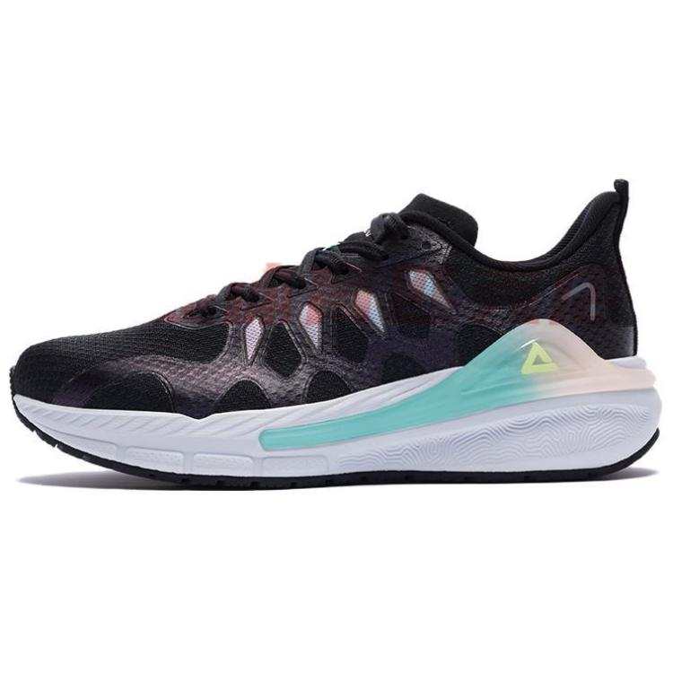 PEAK Cushioning Abrasion Resistant Cushioning, Wear Resistant Low top Running Shoes Women's Black