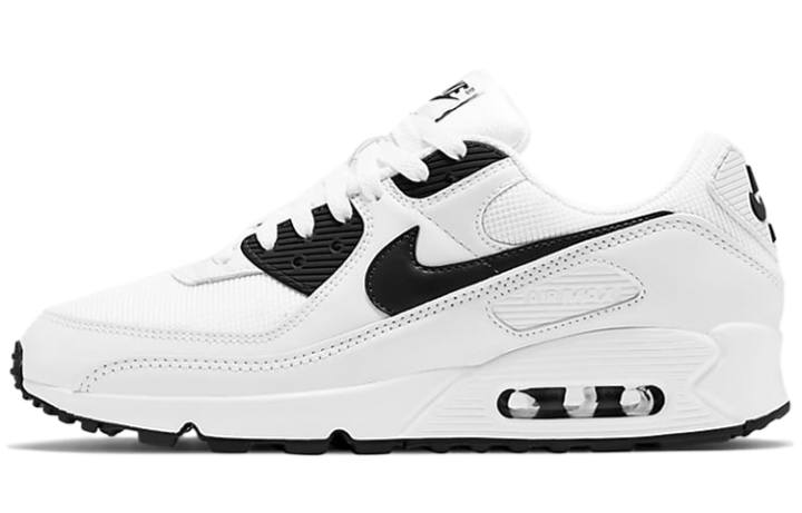 Nike Nike Air Max 90 Low top Running Shoes Men's White Black