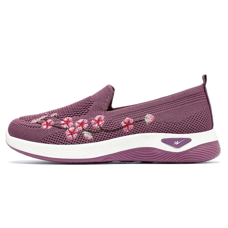 DOUBLE STAR 88 Flyknit Old Beijing Cloth Shoe, Net Shoe, Embroidered Shoe, Sports Mom Shoe, Elderly Shoe, Grandma Shoe