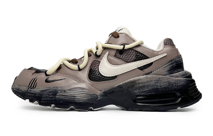 Nike Nike Air Max Fusion Slip Resistant, Abrasion Resistant, Breathable Low top Running Shoes Women's Black Brown