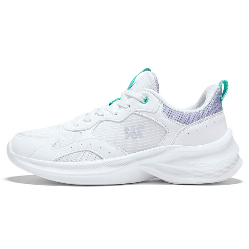 361° Low top Sprint Running Shoes Women's Feather White Chalk Purple