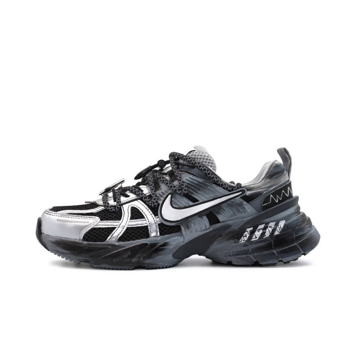 Nike Nike V2K Run Low top Running Shoes Women's Black Silver