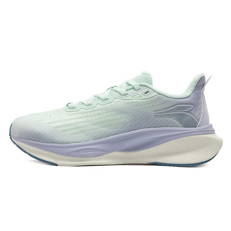 361° Magic Carpet Slip Resistant And Breathable Low top Casual City Commuting Running Shoes Women's Green Purple