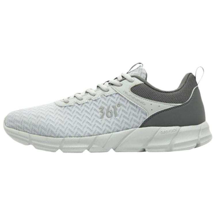 361° Abrasion Resistant, Breathable, Lightweight Low top Casual Running Shoes Men's Gray