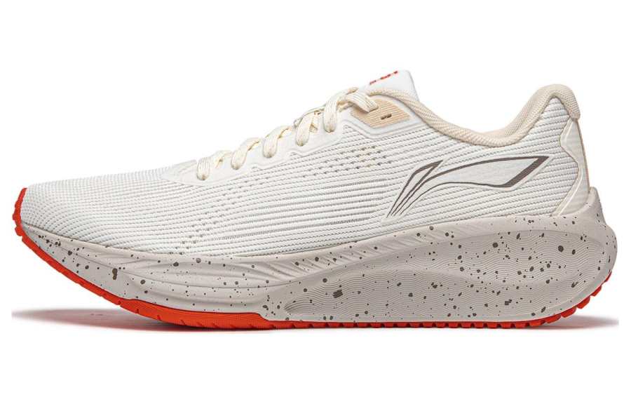 Li-Ning Li Ning Version 2.0 Cushioning Slip Resistant Abrasion Resistant Breathable Low top Casual Running Shoes Men's White