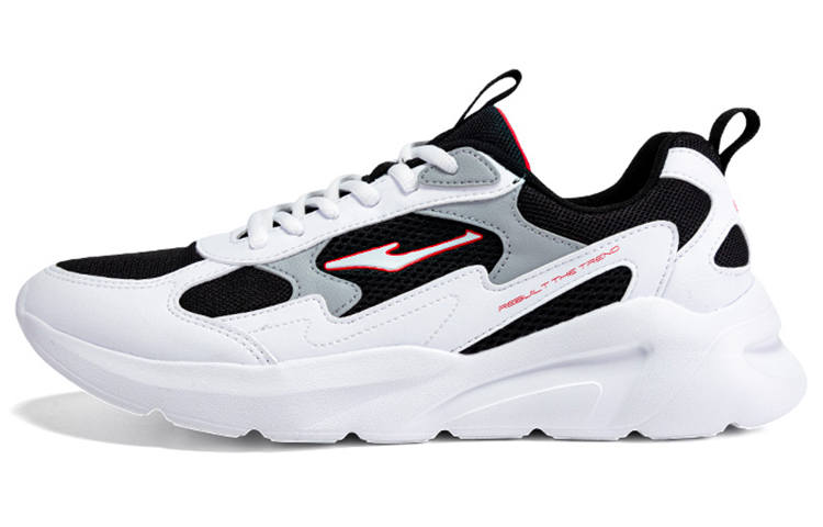 Erke Cushioning Slip Resistant Waterproof Cushioning, Non Slip, And Waterproof Low top Running Shoes Men's White Black