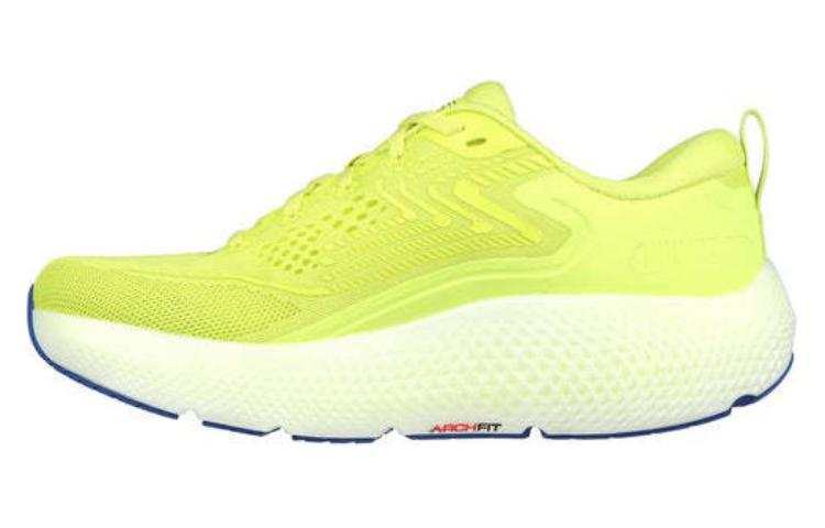 Skechers Go Run Max Road 6 Mesh Abrasion Resistant Breathable Low top Casual Running Shoes Men's Yellow